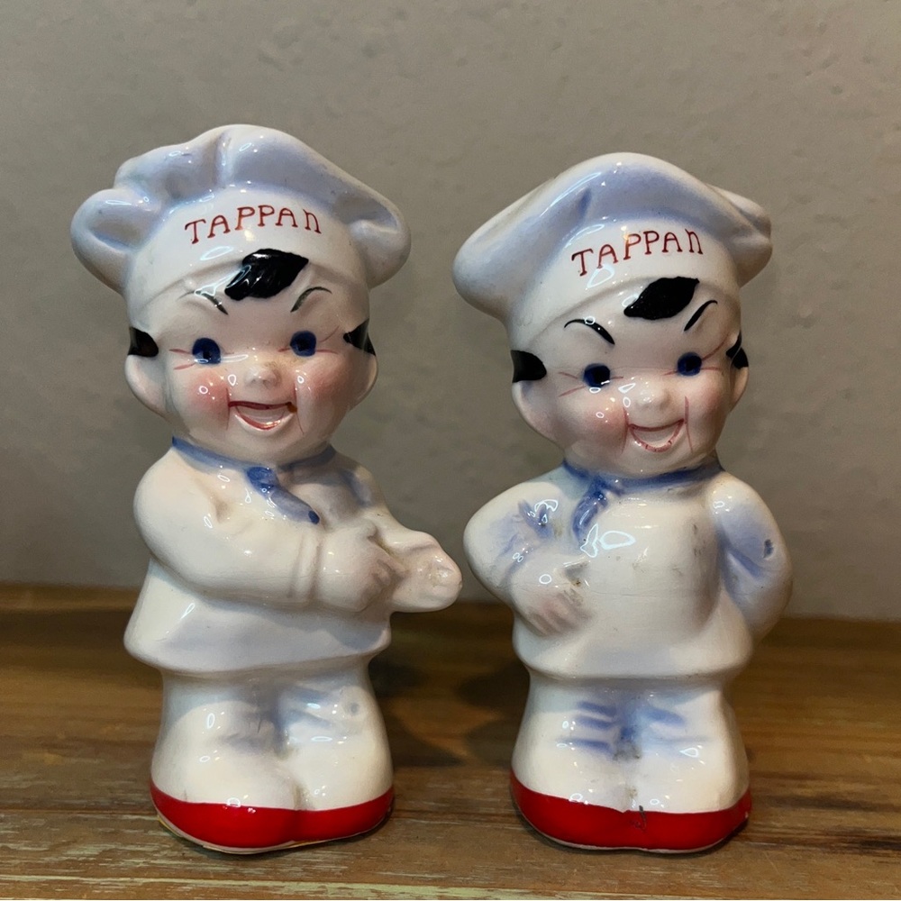 Advertising Tappan Promo Chefs Salt/Pepper Shakers Vintage 1950s  Japan